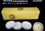 0556 20Pcs 45mm Round Clear Plastic Coin Holder Capsules