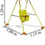 foldable baby swing Image 2
