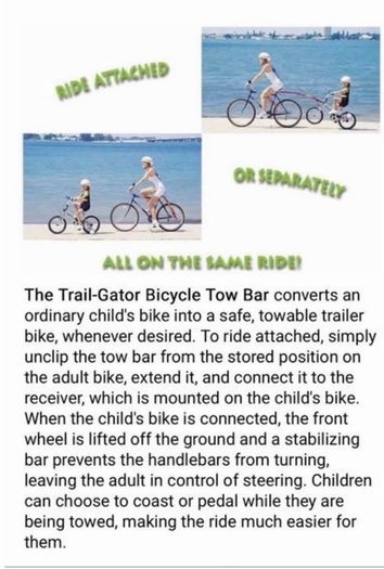 Trail-Gator Bicycle Tow Bar