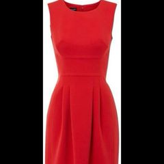 Hobbs Red Shift Dress