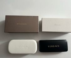 Prada Versace Bvlgari Marc jacobs Karl lagerfeld Sunglasses Genuine hard case box Brand new