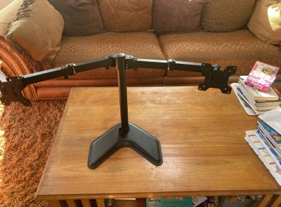 WALI Free Standing Dual Monitor Stand