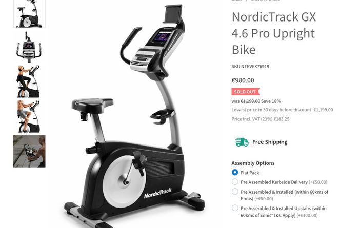 NordicTrack GX 4.6 PRO Exercise Bike