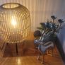 Rattan and Iron Table Lamp Image 10