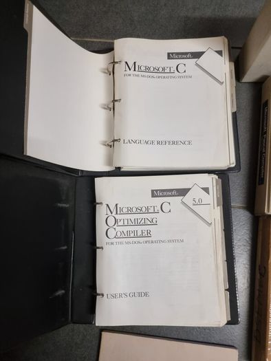 Vintage IBM Microsoft Lotus Novell Software Manuals  Binders Job Lot 1980s 90s