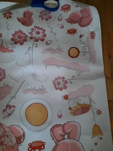 Pink Teddy stickers for wall