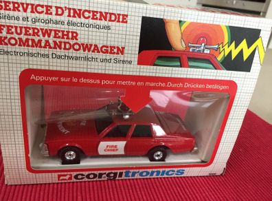 Corgi Tronics Fire Chief Chevrolet Caprice