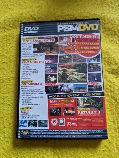 PSM2 DVD  PlayStation2 Ps2 Games Original