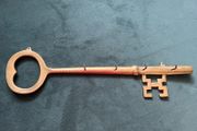 Large brass key hooks