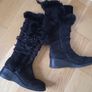 Knee High Black Boots Image 2