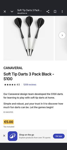 Dart Board & Darts (New)