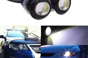1x 18 MM Car Truck Van Trailer Camper Eagle Eye DRL Fog Led Daytime Running Lights LED 12V Backup Reversing Parking Signal Automobiles Lamps