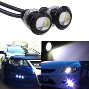 1x 18 MM Car Truck Van Trailer Camper Eagle Eye DRL Fog Led Daytime Running Lights LED 12V Backup Reversing Parking Signal Automobiles Lamps