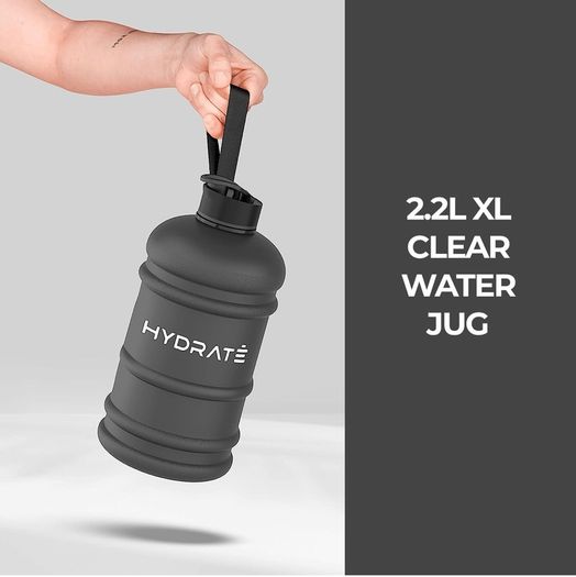 Brand New HYDRATE 2.2L Water Bottle with Easy Drink Cap,