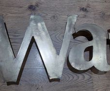 WATERFORD brass letters