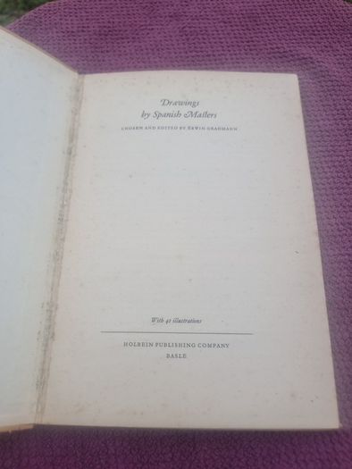 Drawings by Spanish Masters Gradmann Holbein Publishing 1946 41 Illustrations