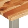 Coffee Table 100x60x40 cm Solid Acacia Wood and Stainless Steel Image 6