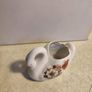 Set of Two Pretty Vintage Style Floral Decorative Bone China Swan Ornaments Image 8
