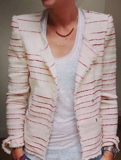 Isabelq Marant Etoile Tweed Glenn Blazer