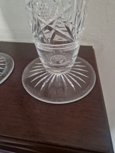 vintage cut glass vases