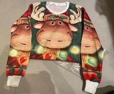 Christmas jumper lose fit women size S/M BNIB