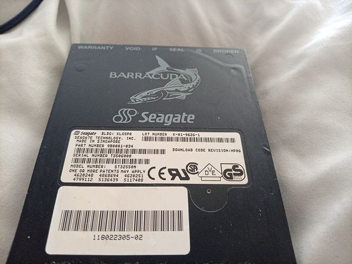 Collectors Vintage Barracuda Seagate