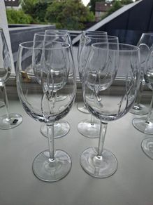 John Rocha Waterford Crystal Weft Flow Red Wine Glasses x 6