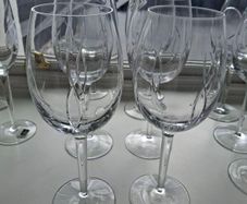 John Rocha Waterford Crystal Weft Flow Red Wine Glasses x 6