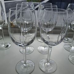 John Rocha Waterford Crystal Weft Flow Red Wine Glasses x 6