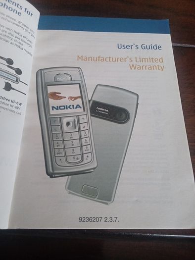 Nokia 6230i Manual