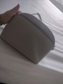 Michael kors light grey cross body bag