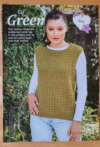 New - A Knitting Pattern - Tank Top - E