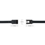 3 X Black SATA Data Cable 39Cm 6Gb/S Straight/Straight with Locking Latch (Brand New/Warranty) Image 3