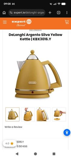 Mustard yellow 4 slice toaster and bread bin