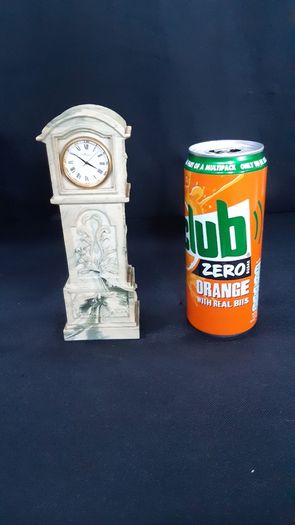 Aynsley Portland ware miniature grandfather clock
