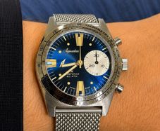 Aquastar Deepstar Blue Ray automatic dive watch