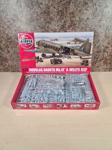 Airfix model A09008 Douglas Dakota Mark III And Willys Jeep Brand New plastic modelling kit