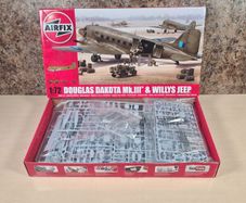 Airfix A09008 Douglas Dakota Mark Iii And Willys Jeep Brand New