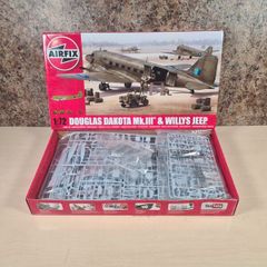 Airfix A09008 Douglas Dakota Mark Iii And Willys Jeep Brand New