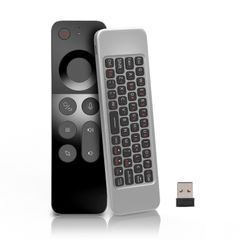 W3 Wireless Air Mouse Remote With Voice Controls and Mini Keyboard