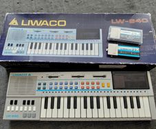 vintage Liwaco keyboard in box with 3 music roms