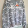 womens ELLESEE camouflage sweatshirt grey camo sweater top Size UK 12 EU 40 Image 4