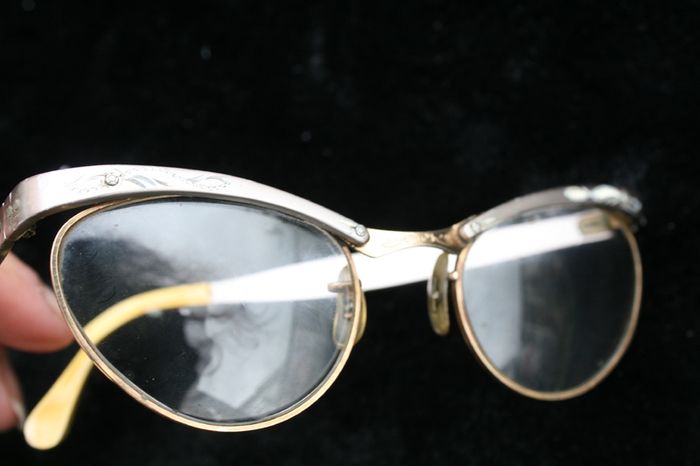 Vintage Whitney 22  Eye Glasses vintage Eyewear Retro Glasses 1/10 12K G.F.
