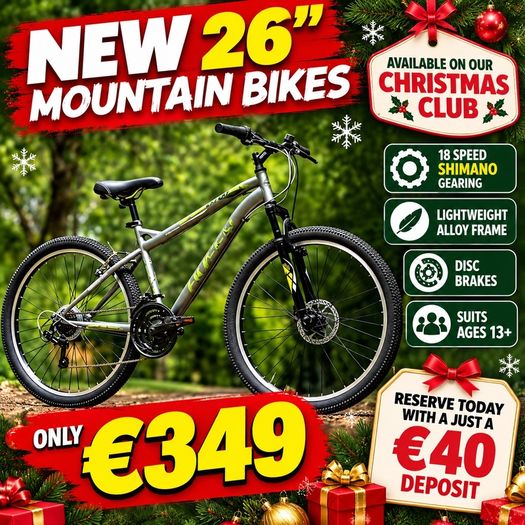 Brand New 26 Inch Disc Brake Mountain Bikes