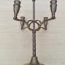 Vintage Brass Candlestick Peerage England Image 4
