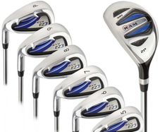 NEW Left Handed Mens Golf Clubs Set RAM Ez3 Irons & Hybrid