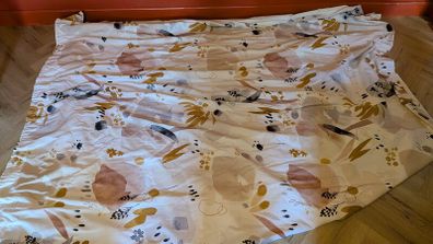 Marks and Spencer Abstract Print, Pencil pleat Curtains