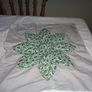 Unfinished Hand Appliqued Cushion Cover For  Sale Image 3