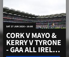 GAA Tickets Cork v Mayo. Kerry V Tyrone.
