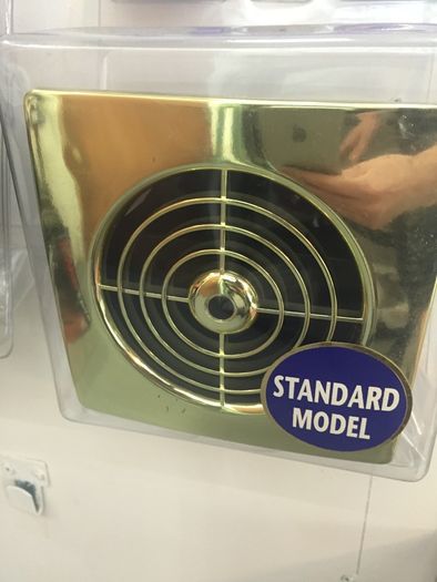 4" Brass Effect Fans Standard